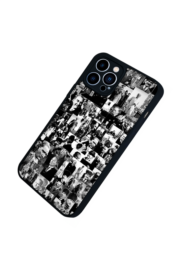 iPhone 12 Pro Max Uyumlu Mustafa Kemal Ataturk Tasarımlı Glossy Premium Kılıf