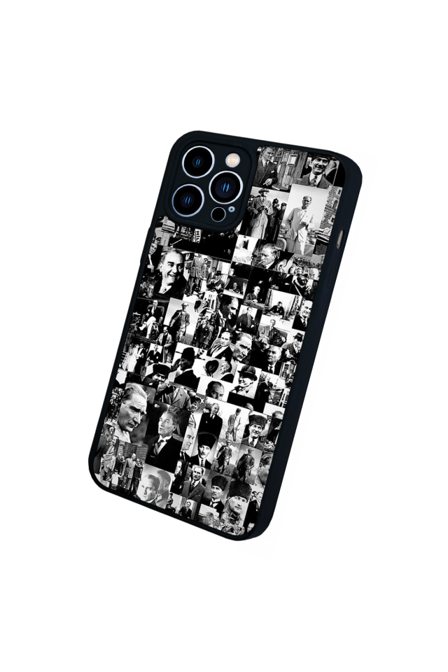 iPhone 12 Pro Max Uyumlu Mustafa Kemal Ataturk Tasarımlı Glossy Premium Kılıf