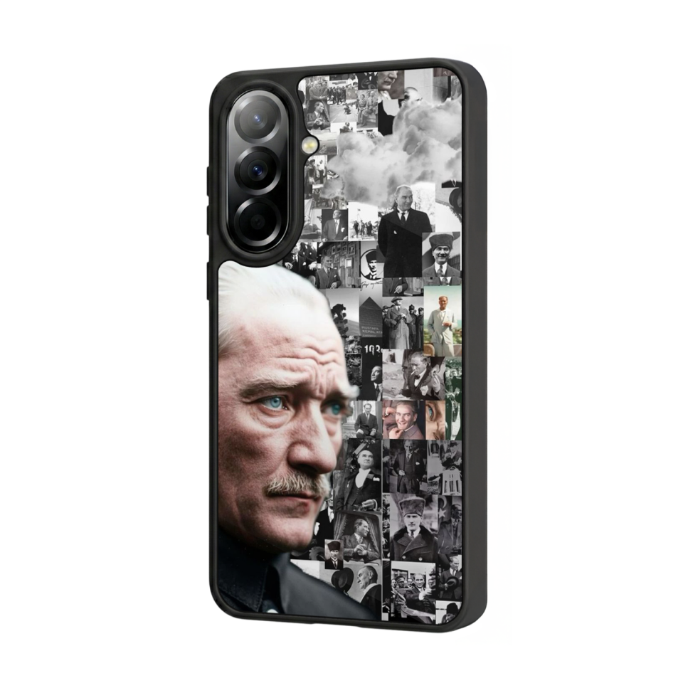 Samsung Galaxy A57 Uyumlu Mustafa Kemal Ataturk Tasarımlı Glossy Premium Kılıf