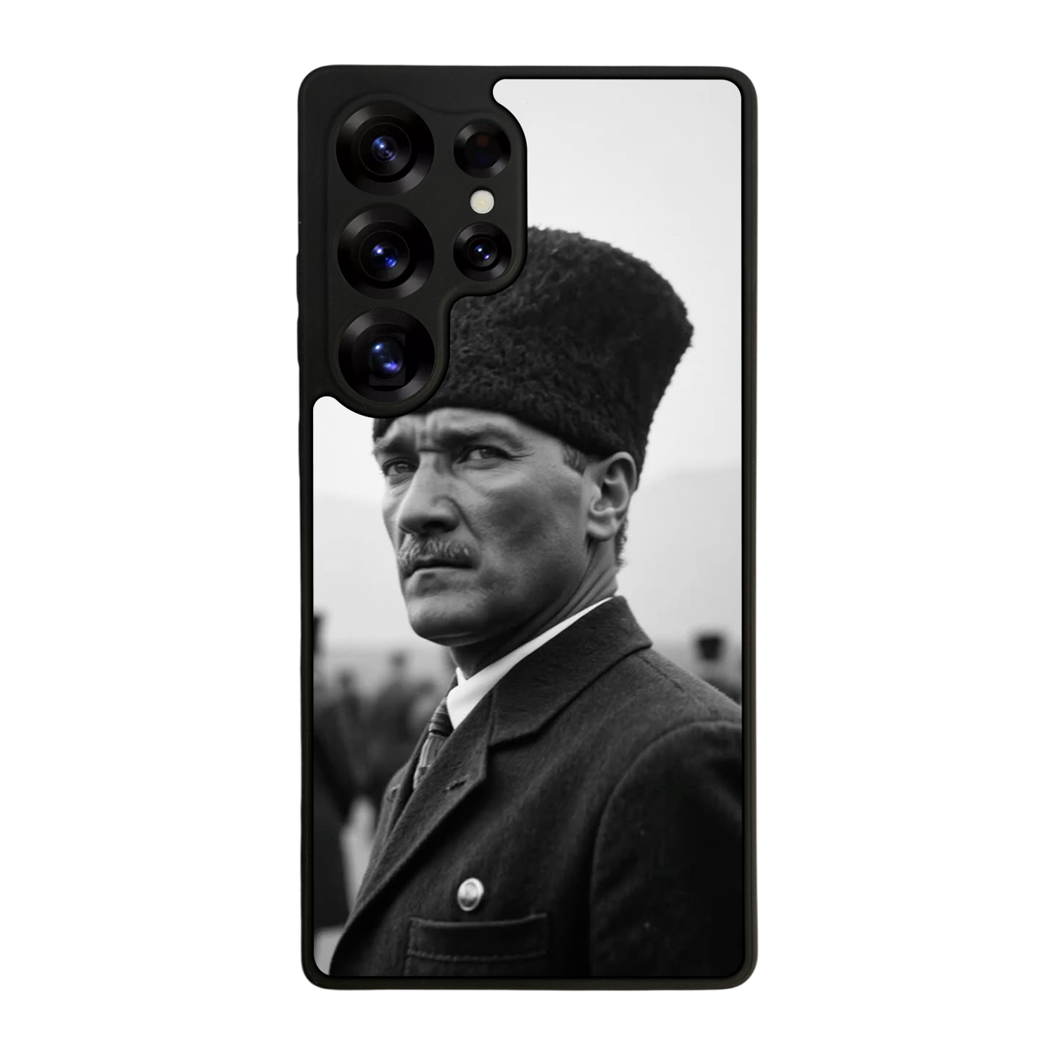 Samsung Galaxy S25 Ultra Uyumlu Mustafa Kemal Ataturk Tasarımlı Glossy Premium Kılıf