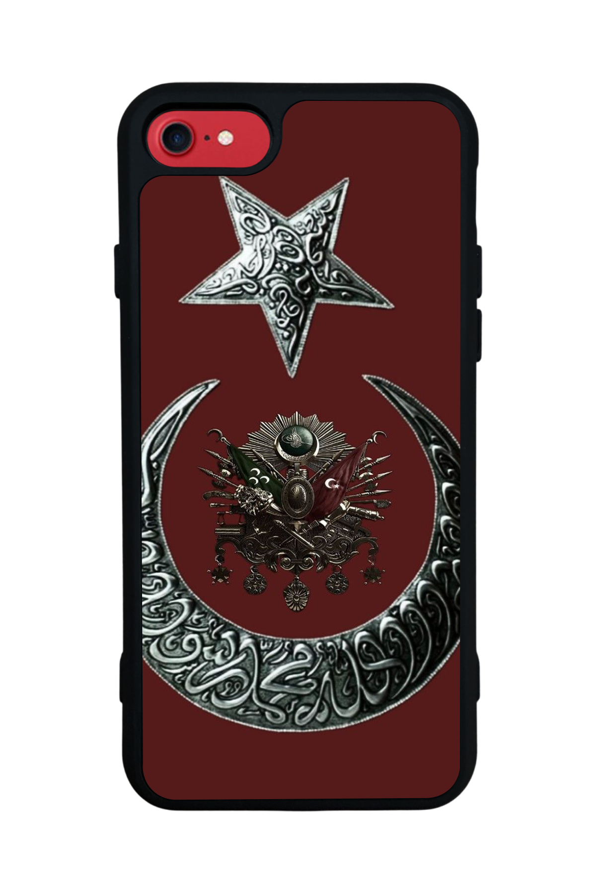 iPhone SE Uyumlu Osmanli Tugrasi Tasarımlı Glossy Premium Kılıf