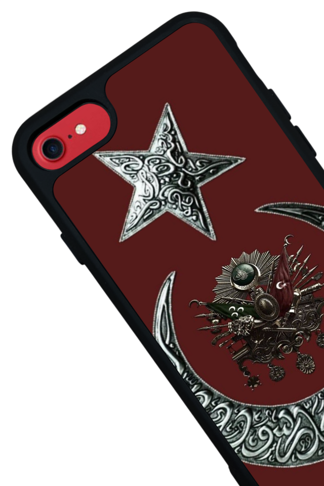 iPhone SE Uyumlu Osmanli Tugrasi Tasarımlı Glossy Premium Kılıf