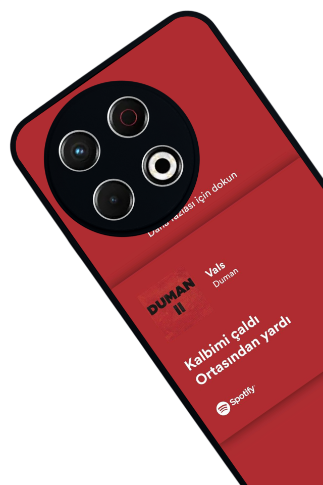 Tecno Spark 30 Pro Uyumlu Sarki Sozleri Tasarımlı Glossy Premium Kılıf