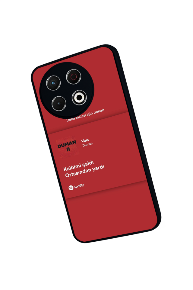 Tecno Spark 30 Pro Uyumlu Sarki Sozleri Tasarımlı Glossy Premium Kılıf