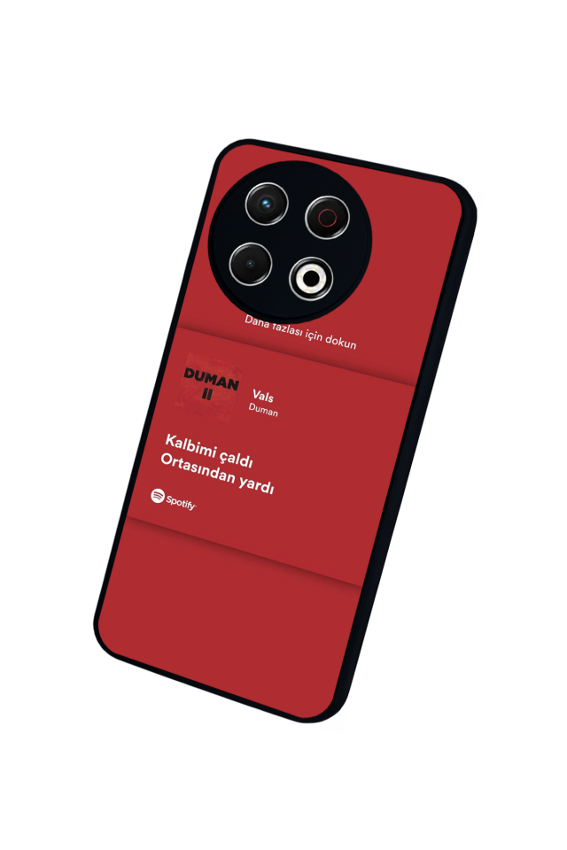 Tecno Spark 30 Pro Uyumlu Sarki Sozleri Tasarımlı Glossy Premium Kılıf