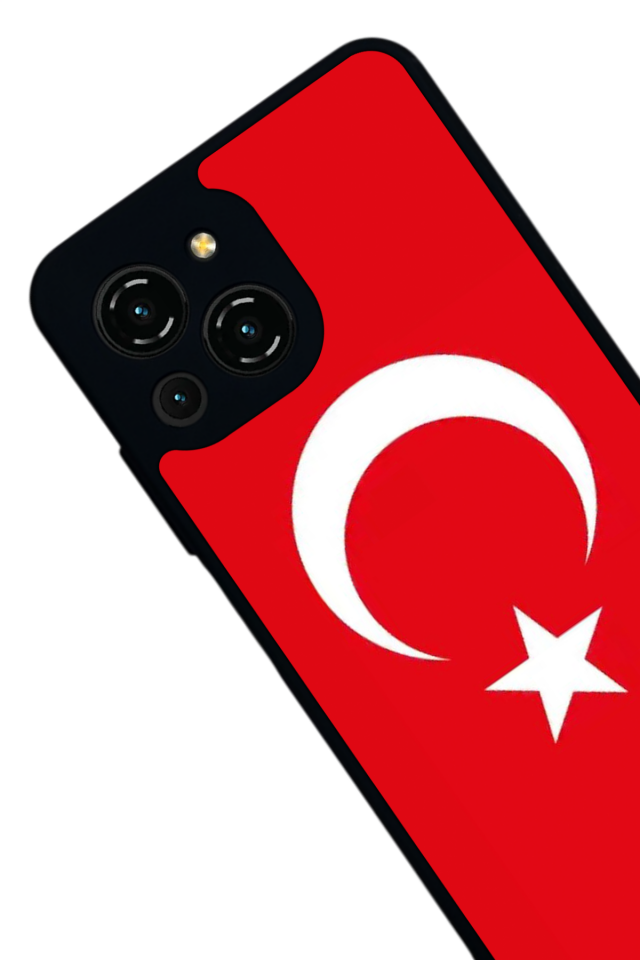 Reeder S23 Pro Max Uyumlu TurkBayragi Tasarımlı Glossy Premium Kılıf