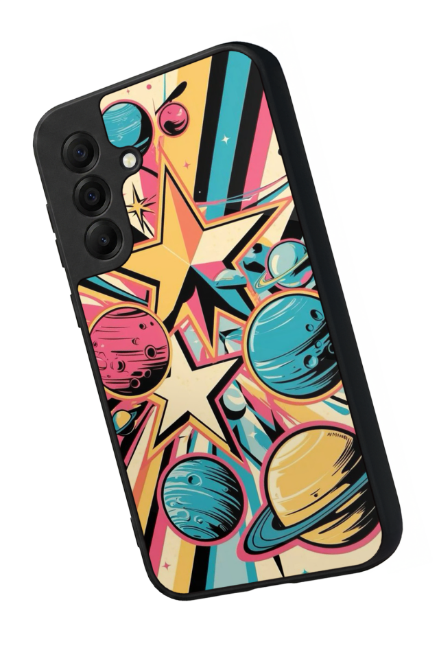 Samsung Galaxy A17 Uyumlu Uzay Tasarımlı Glossy Premium Kılıf