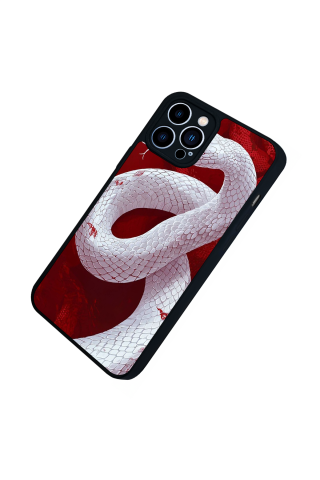 iPhone 13 Pro Max Uyumlu Yılan Tasarımlı Glossy Premium Kılıf