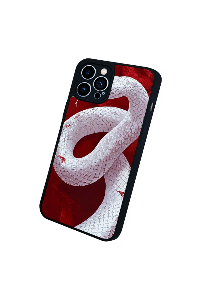 iPhone 13 Pro Max Uyumlu Yılan Tasarımlı Glossy Premium Kılıf