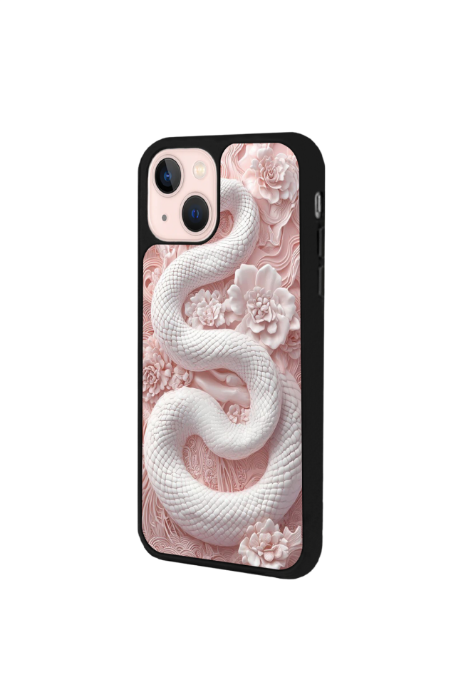 iPhone 15 Uyumlu Yılan Tasarımlı Glossy Premium Kılıf