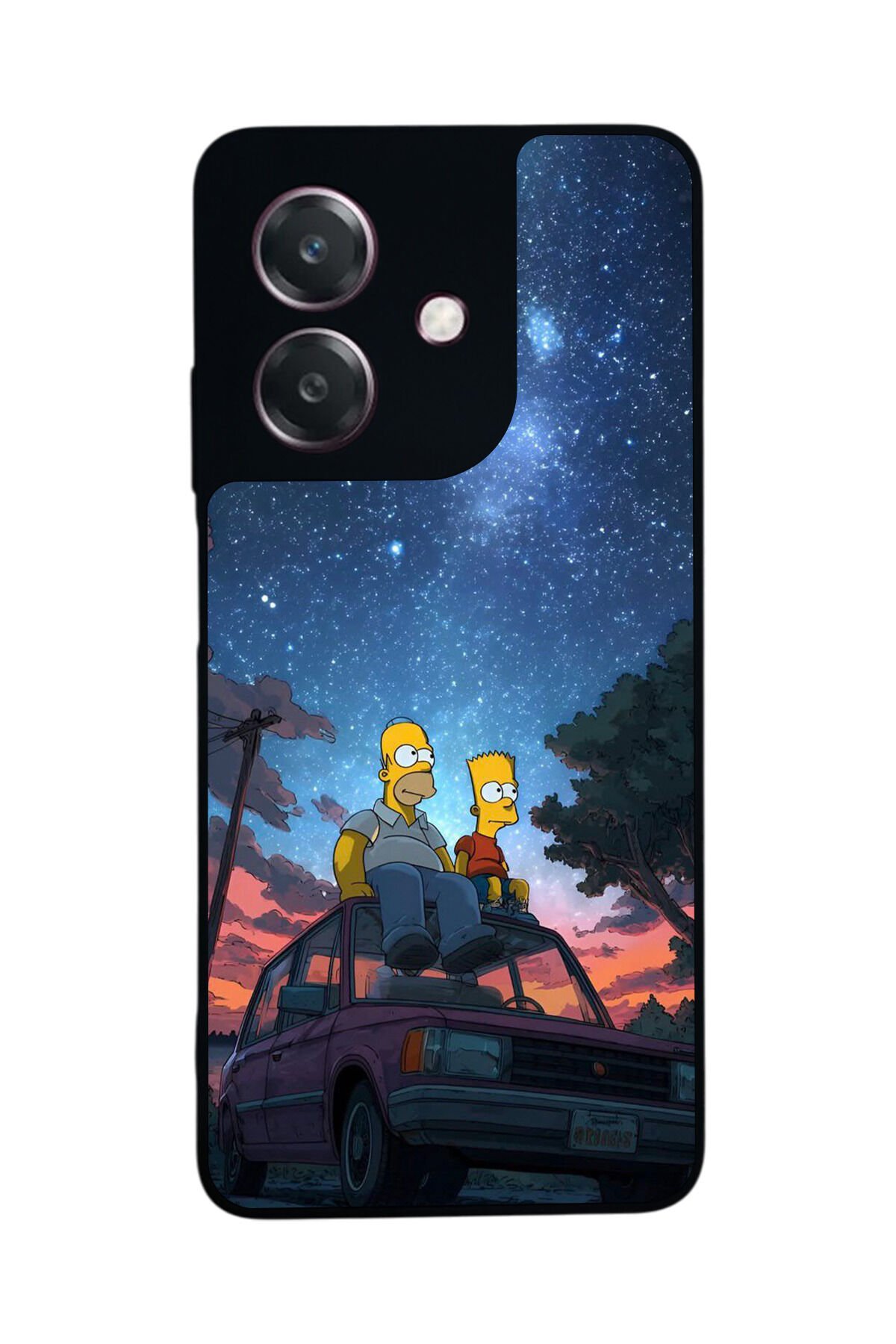 Oppo A3 5G Uyumlu The Simpsons Tasarımlı Glossy Premium Kılıf