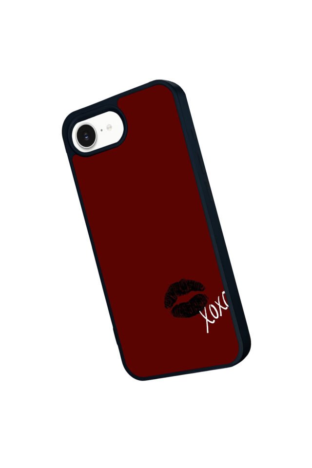 iPhone 16E Uyumlu Kalp Love Tasarımlı Glossy Premium Kılıf