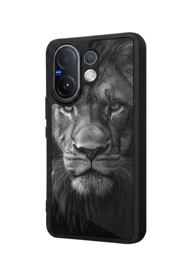 Vivo V60 Uyumlu Aslan Tasarımlı Glossy Premium Kılıf