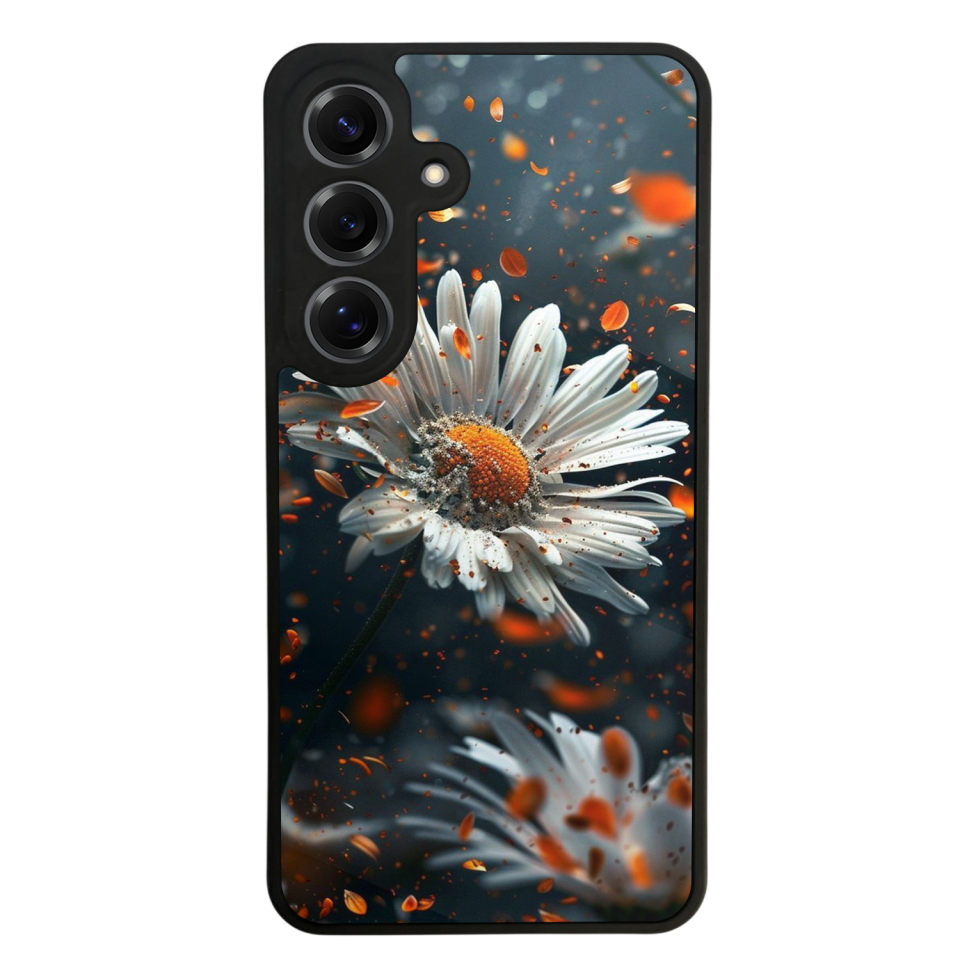 Samsung Galaxy S25 Uyumlu Cicek Tasarımlı Glossy Premium Kılıf