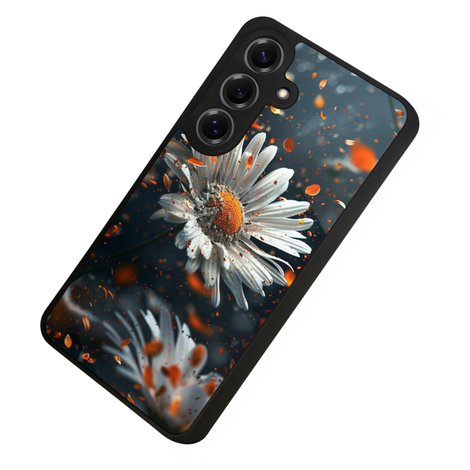 Samsung Galaxy S25 Uyumlu Cicek Tasarımlı Glossy Premium Kılıf