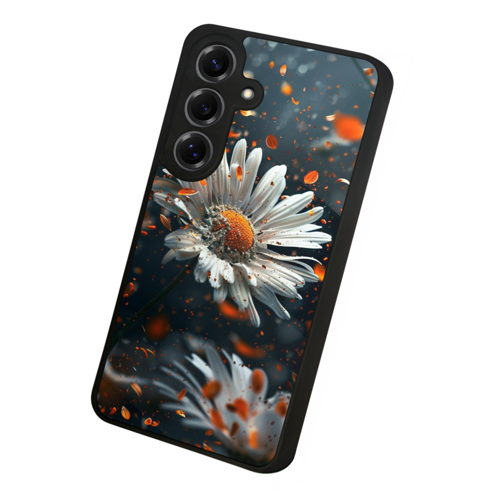 Samsung Galaxy S25 Uyumlu Cicek Tasarımlı Glossy Premium Kılıf