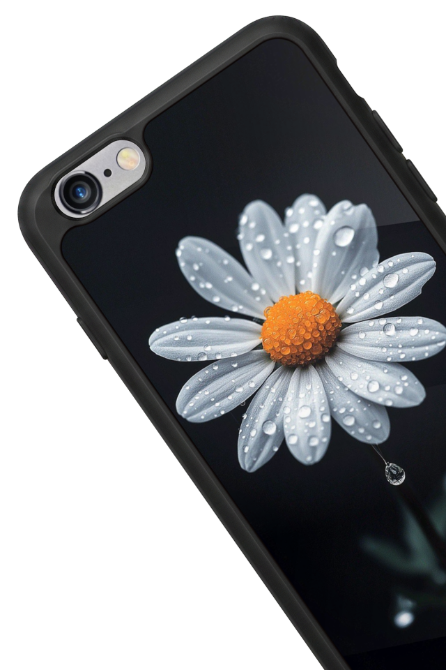 iPhone 6s Plus Uyumlu Cicek Tasarımlı Glossy Premium Kılıf