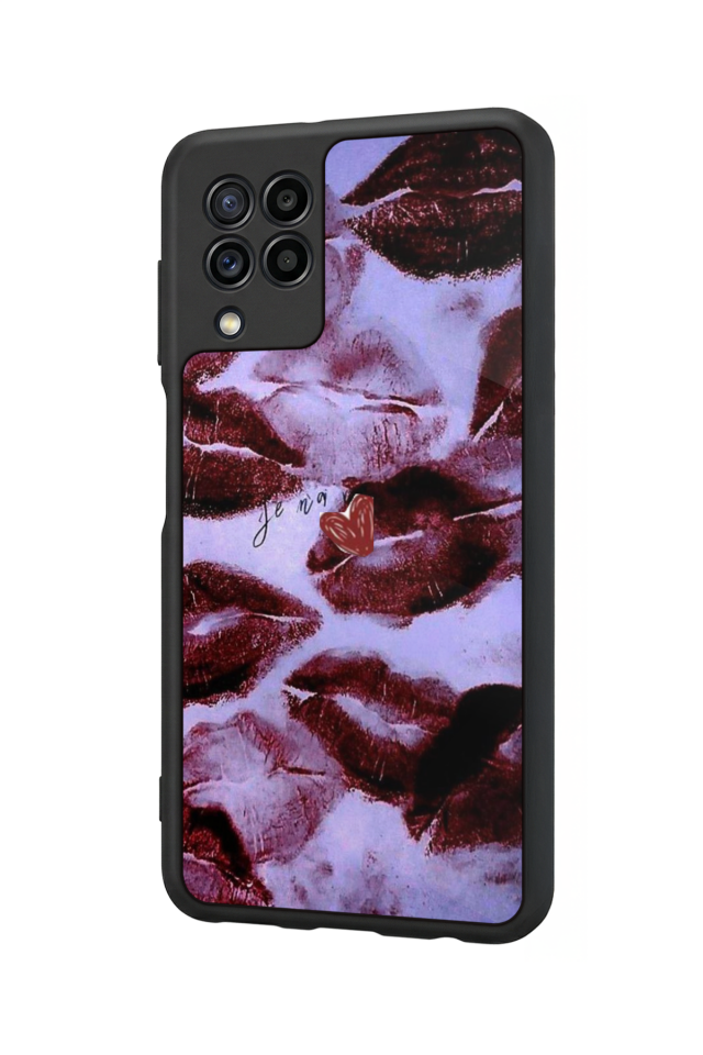 Samsung Galaxy M22 Uyumlu Dudak Tasarımlı Glossy Premium Kılıf
