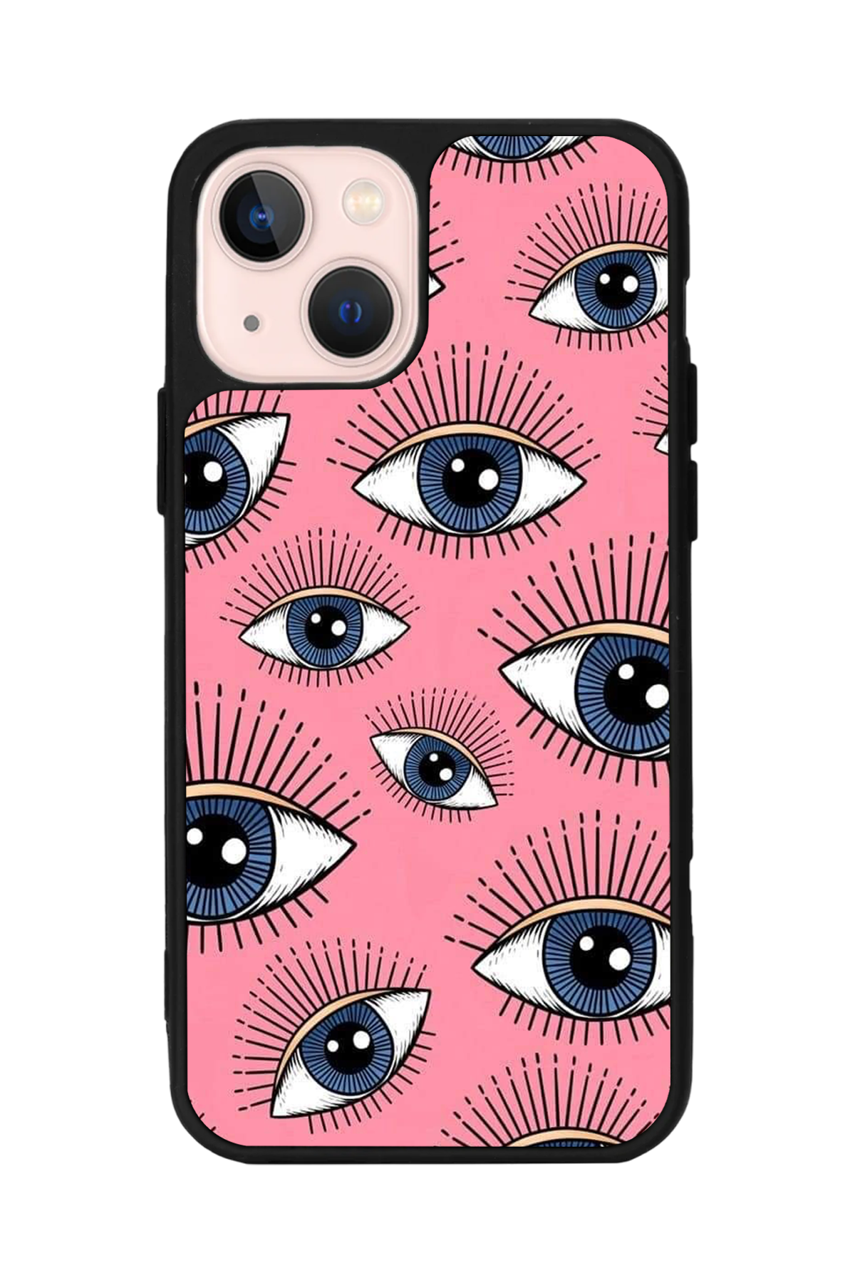 iPhone 15 Uyumlu Göz Tasarımlı Glossy Premium Kılıf