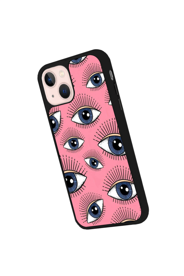 iPhone 15 Uyumlu Göz Tasarımlı Glossy Premium Kılıf