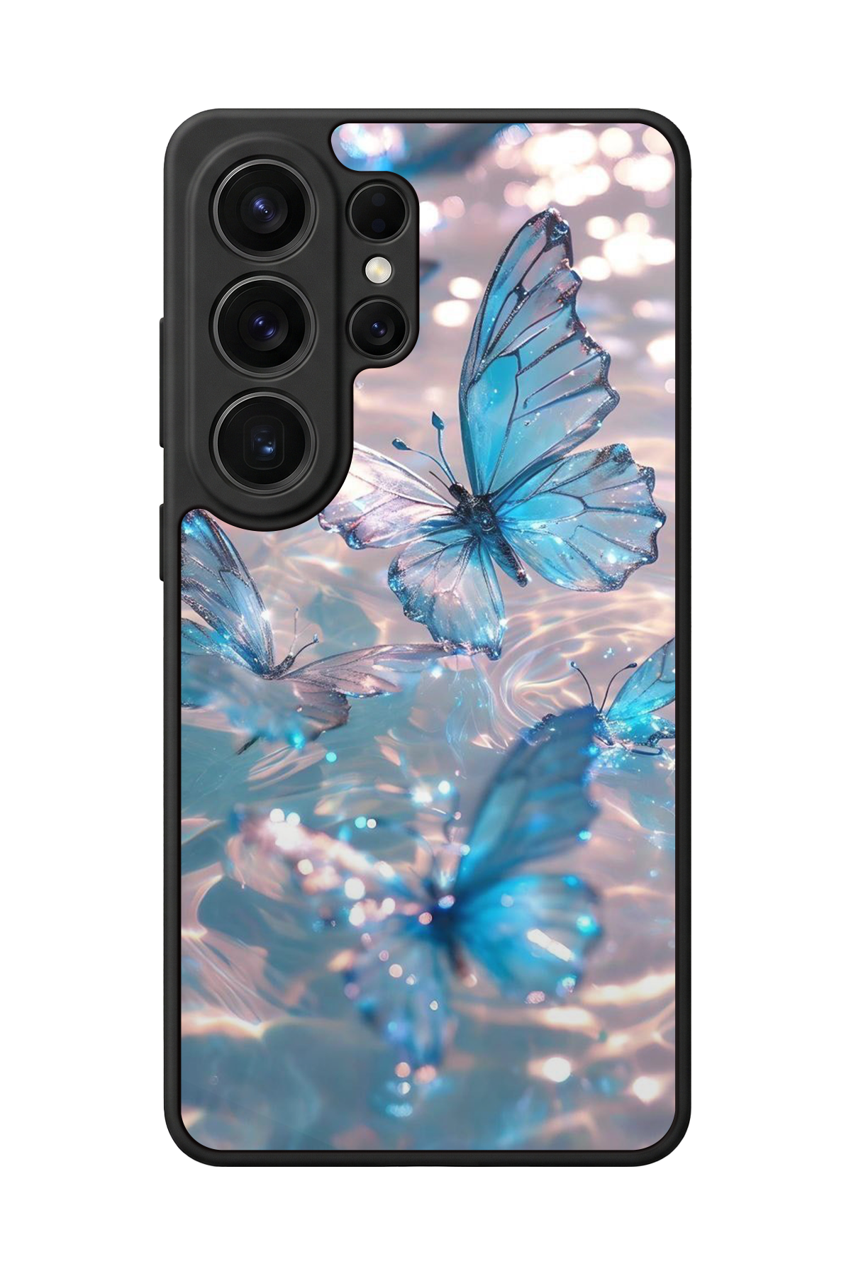 Samsung Galaxy S26 Ultra Uyumlu Kelebek Tasarımlı Glossy Premium Kılıf