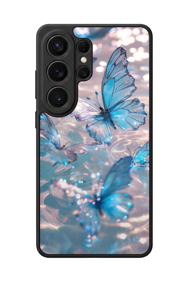 Samsung Galaxy S26 Ultra Uyumlu Kelebek Tasarımlı Glossy Premium Kılıf