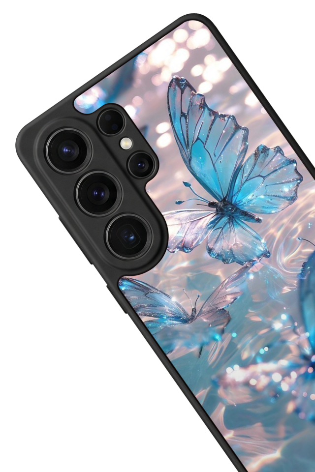 Samsung Galaxy S26 Ultra Uyumlu Kelebek Tasarımlı Glossy Premium Kılıf