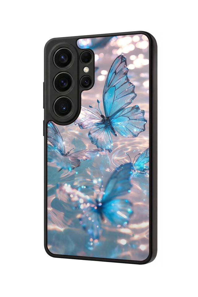 Samsung Galaxy S26 Ultra Uyumlu Kelebek Tasarımlı Glossy Premium Kılıf