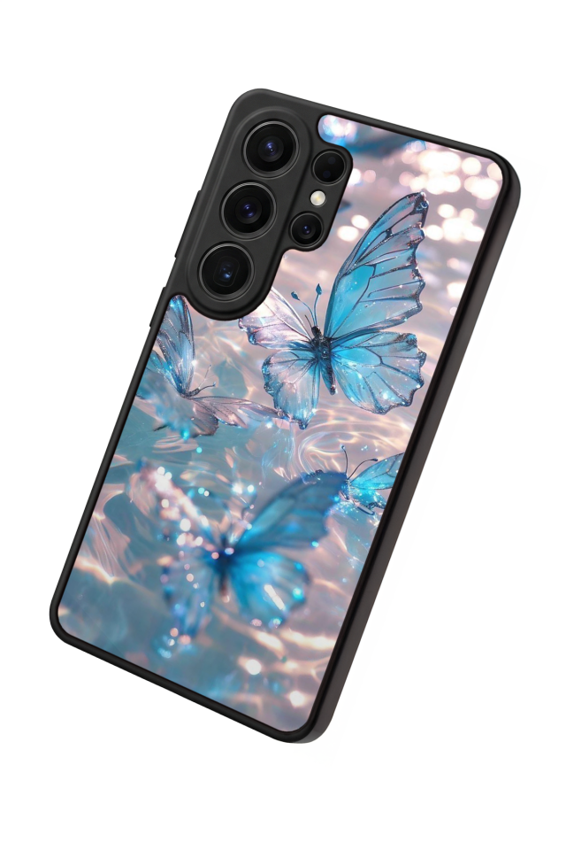 Samsung Galaxy S26 Ultra Uyumlu Kelebek Tasarımlı Glossy Premium Kılıf