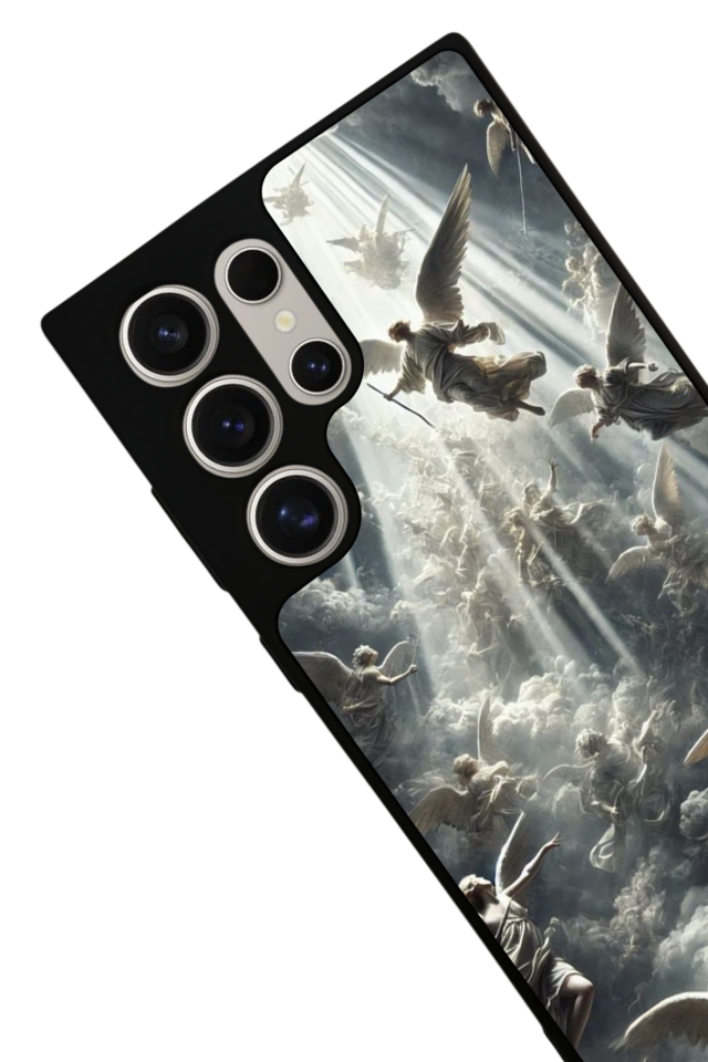 Samsung Galaxy S24 Ultra Uyumlu Melek Tasarımlı Glossy Premium Kılıf