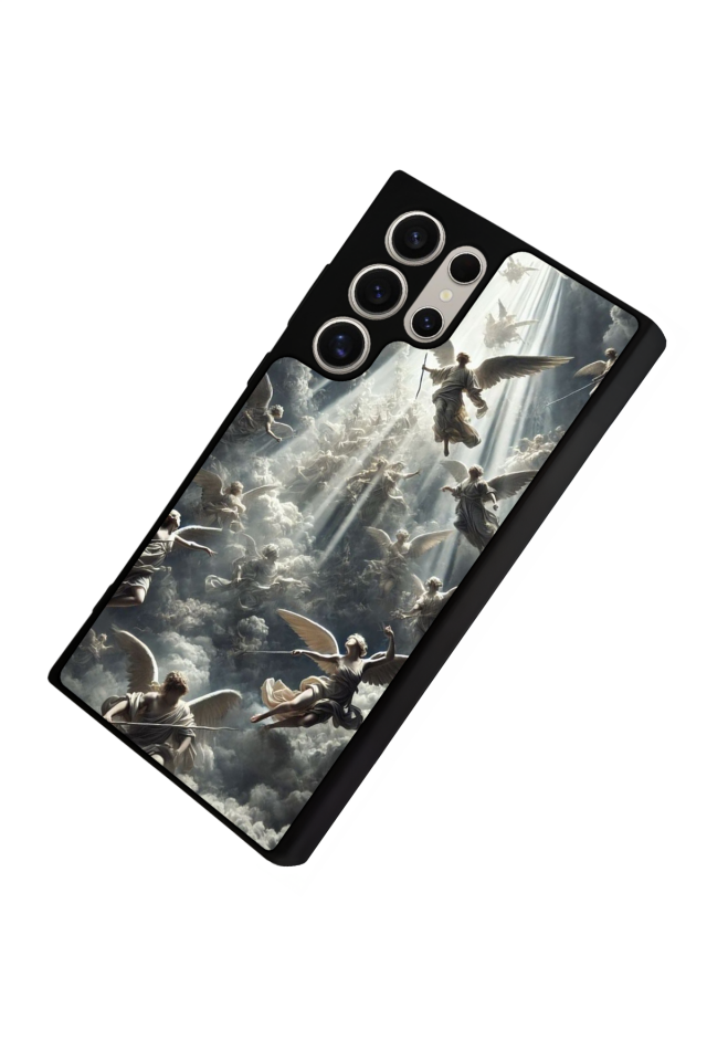 Samsung Galaxy S24 Ultra Uyumlu Melek Tasarımlı Glossy Premium Kılıf