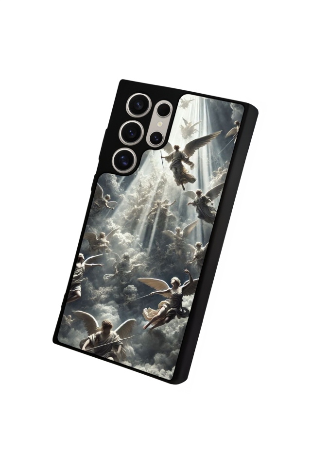 Samsung Galaxy S24 Ultra Uyumlu Melek Tasarımlı Glossy Premium Kılıf