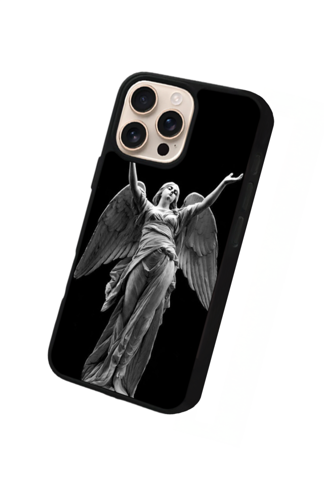 iPhone 14 Pro Max Uyumlu Melek Tasarımlı Glossy Premium Kılıf