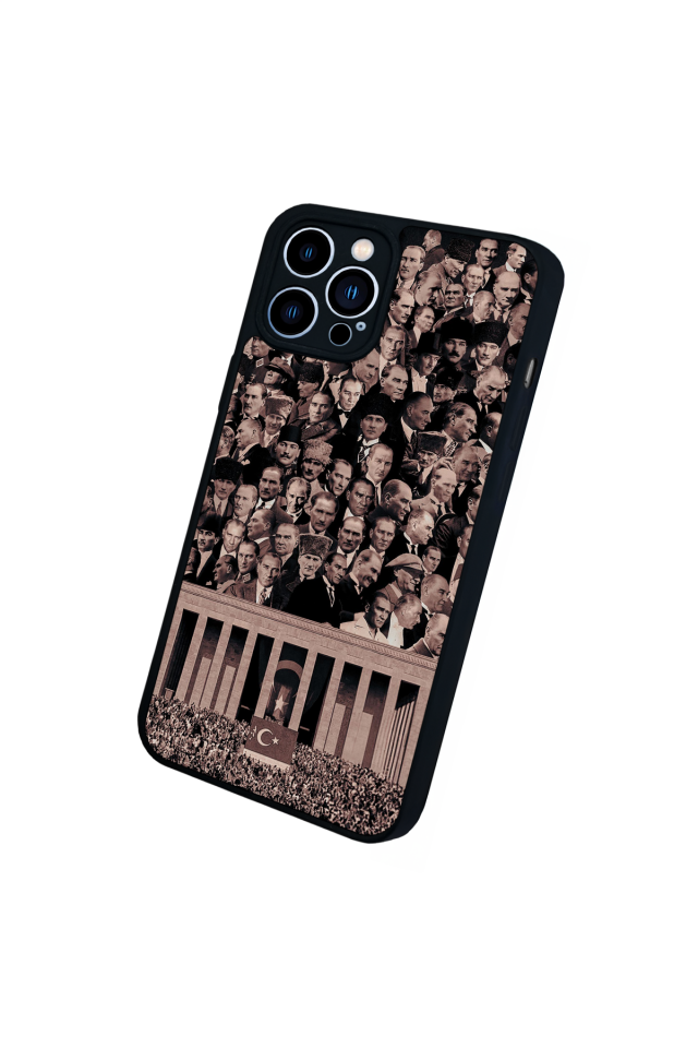 iPhone 12 Pro Max Uyumlu Mustafa Kemal Ataturk Tasarımlı Glossy Premium Kılıf