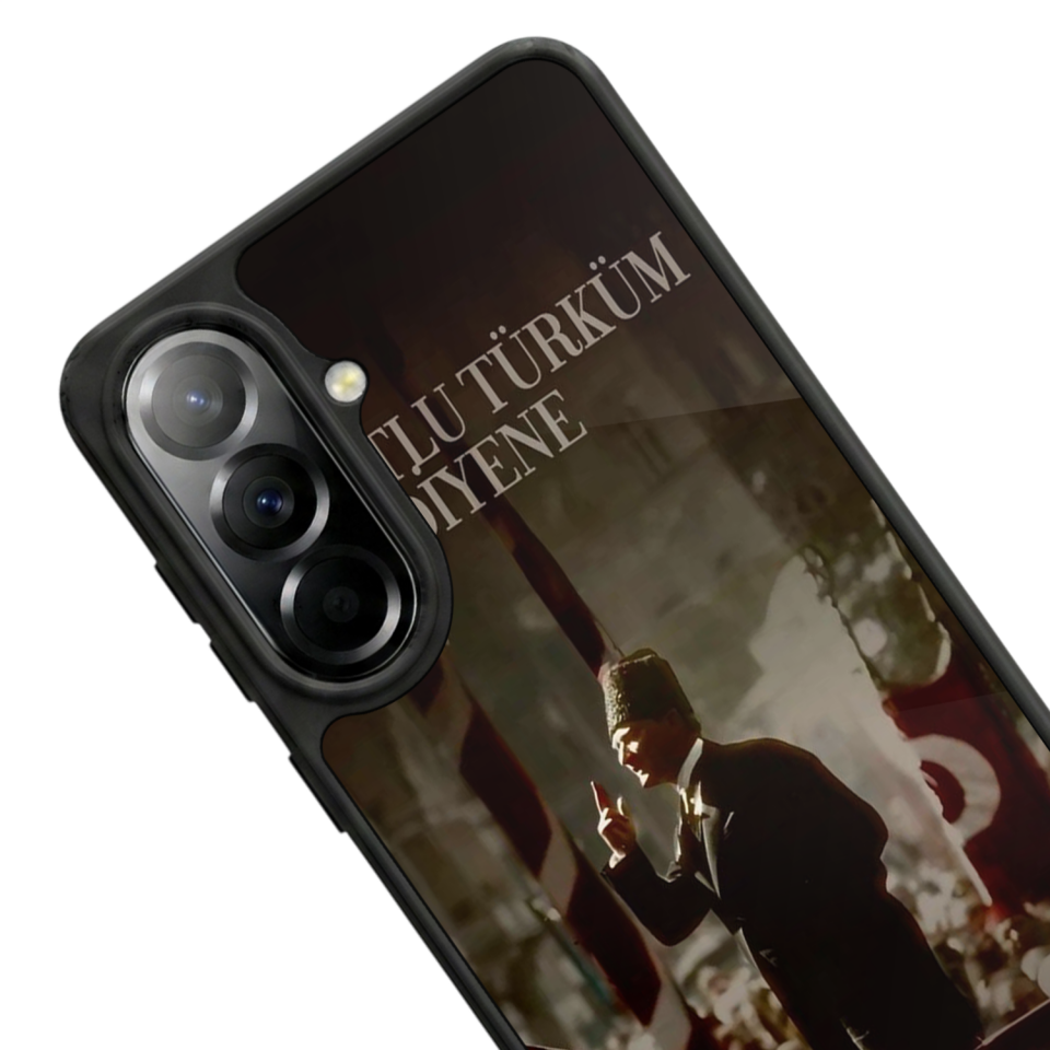 Samsung Galaxy A57 Uyumlu Mustafa Kemal Ataturk Tasarımlı Glossy Premium Kılıf