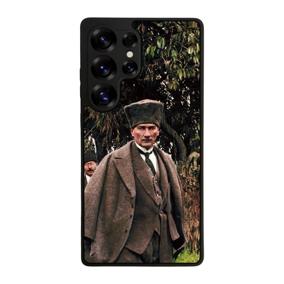 Samsung Galaxy S25 Ultra Uyumlu Mustafa Kemal Ataturk Tasarımlı Glossy Premium Kılıf