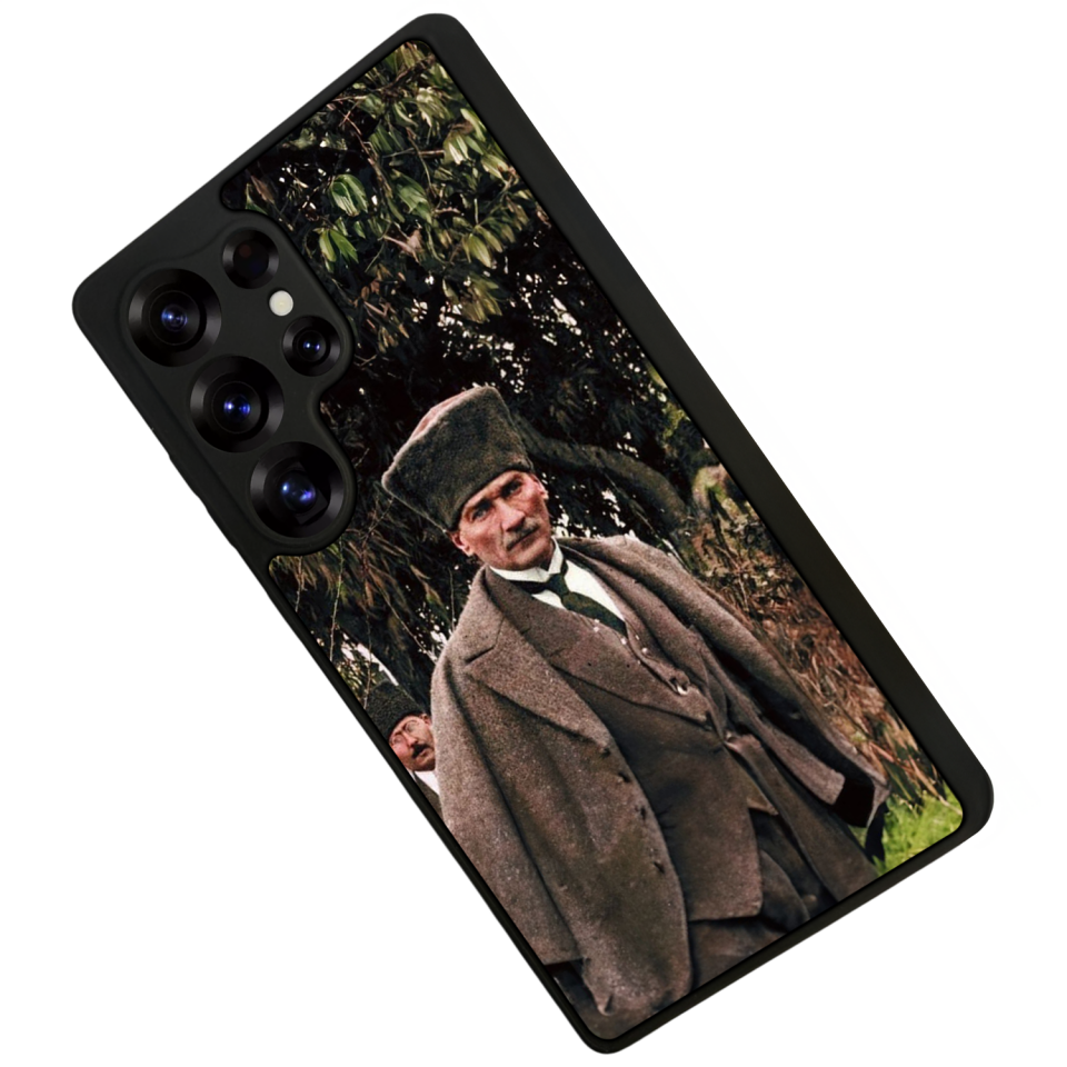 Samsung Galaxy S25 Ultra Uyumlu Mustafa Kemal Ataturk Tasarımlı Glossy Premium Kılıf