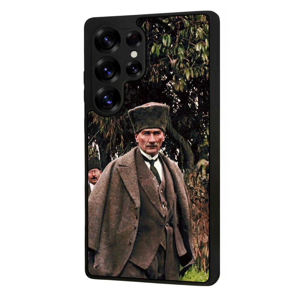 Samsung Galaxy S25 Ultra Uyumlu Mustafa Kemal Ataturk Tasarımlı Glossy Premium Kılıf