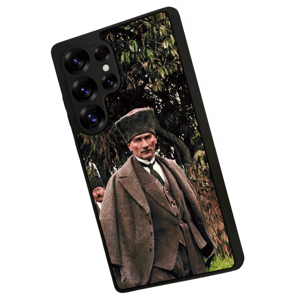 Samsung Galaxy S25 Ultra Uyumlu Mustafa Kemal Ataturk Tasarımlı Glossy Premium Kılıf