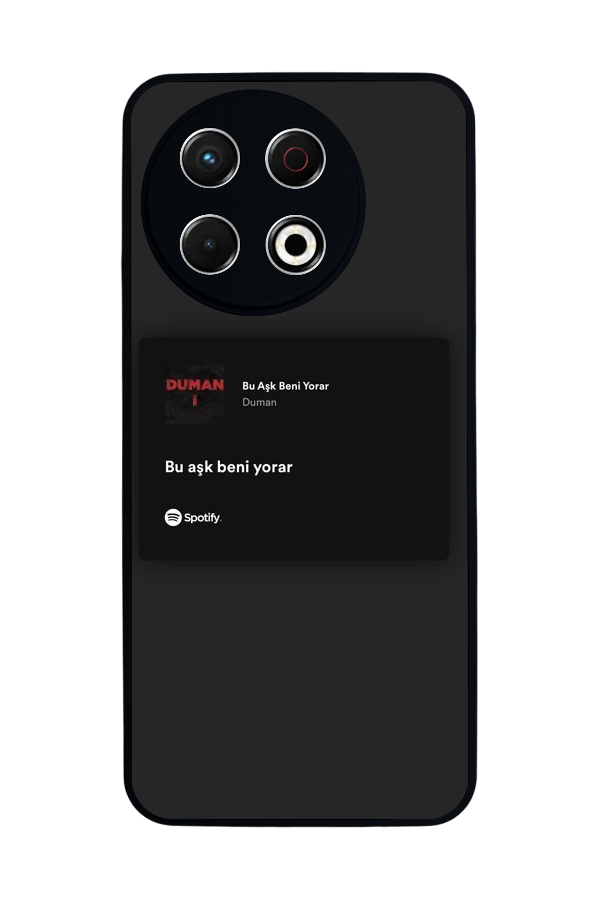 Tecno Spark 30 Pro Uyumlu Sarki Sozleri Tasarımlı Glossy Premium Kılıf