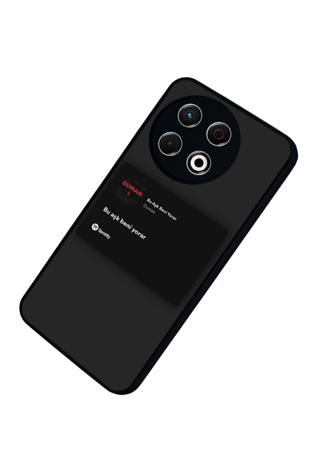 Tecno Spark 30 Pro Uyumlu Sarki Sozleri Tasarımlı Glossy Premium Kılıf