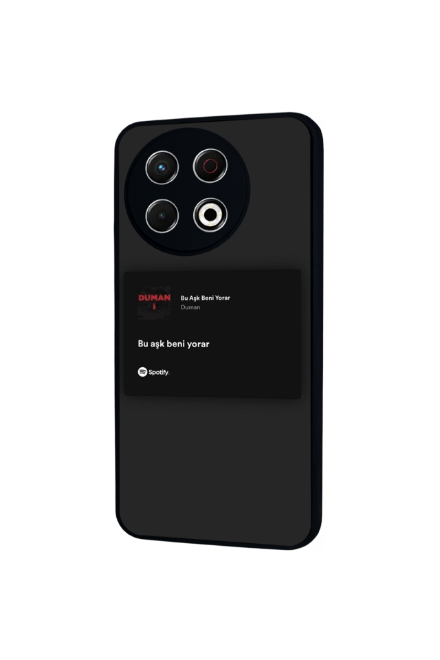 Tecno Spark 30 Pro Uyumlu Sarki Sozleri Tasarımlı Glossy Premium Kılıf