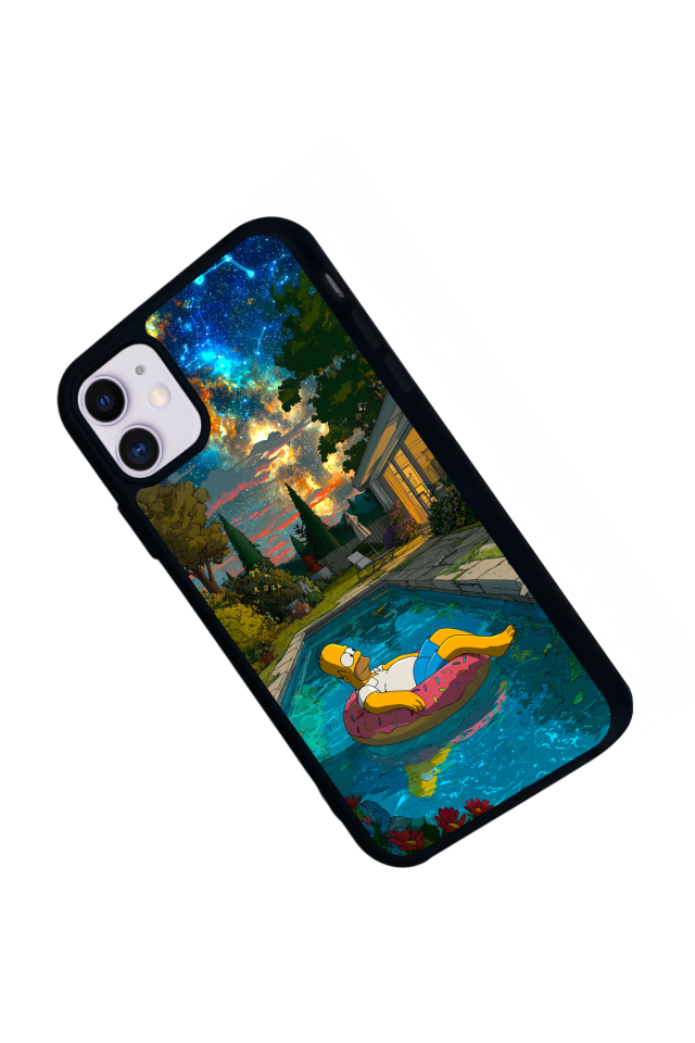 iPhone 11 Uyumlu The Simpsons Tasarımlı Glossy Premium Kılıf