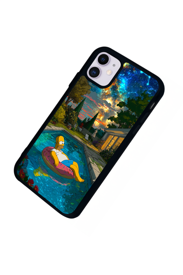 iPhone 11 Uyumlu The Simpsons Tasarımlı Glossy Premium Kılıf