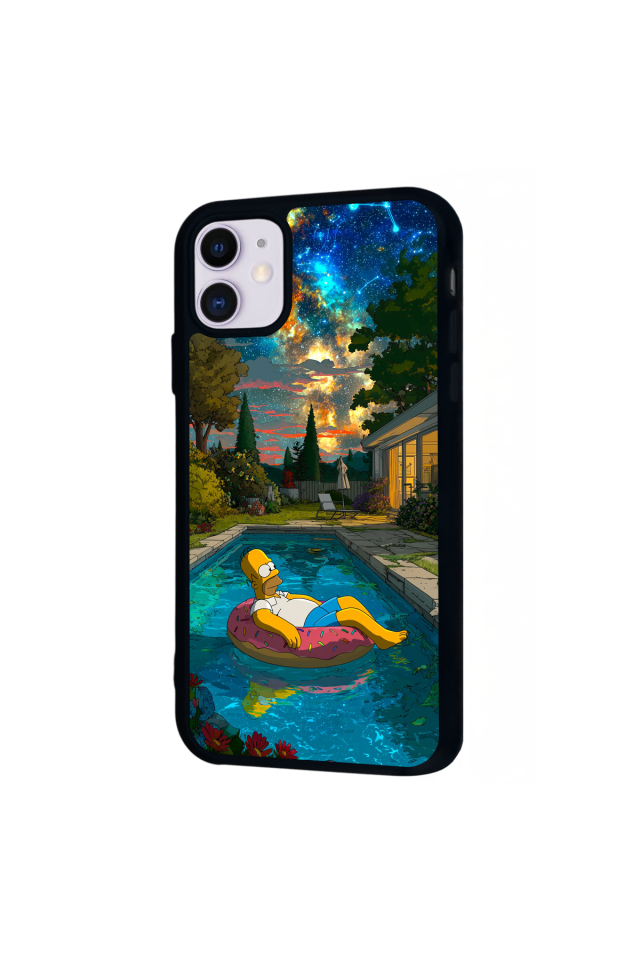 iPhone 11 Uyumlu The Simpsons Tasarımlı Glossy Premium Kılıf