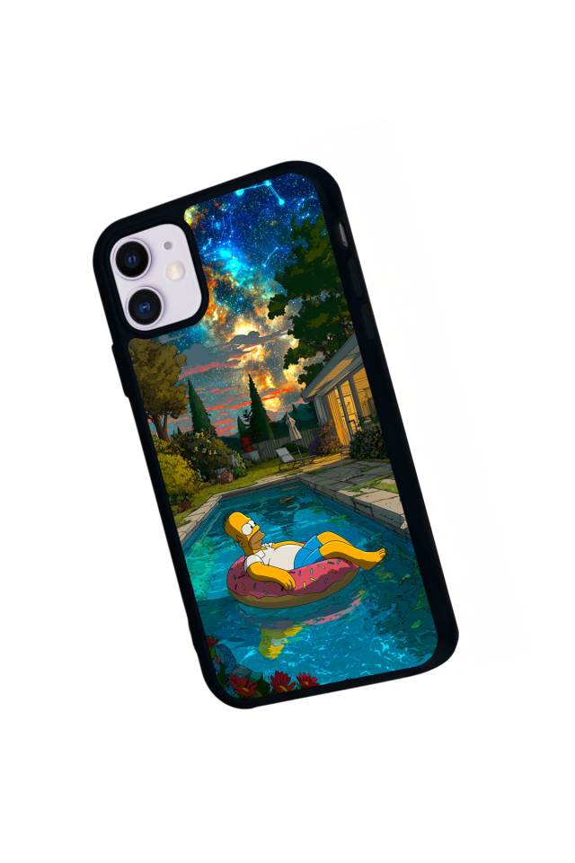 iPhone 11 Uyumlu The Simpsons Tasarımlı Glossy Premium Kılıf