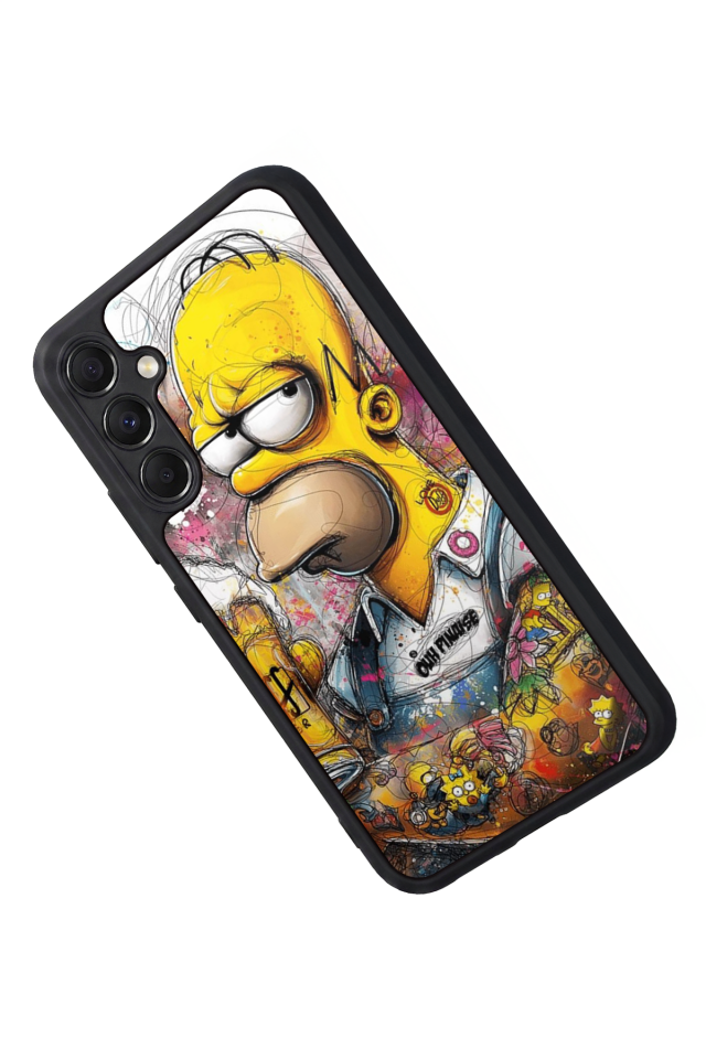 Samsung Galaxy M34 Uyumlu The Simpsons Tasarımlı Glossy Premium Kılıf
