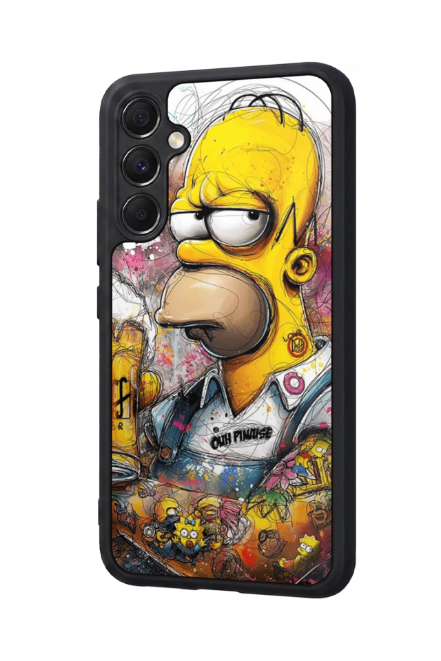 Samsung Galaxy M34 Uyumlu The Simpsons Tasarımlı Glossy Premium Kılıf