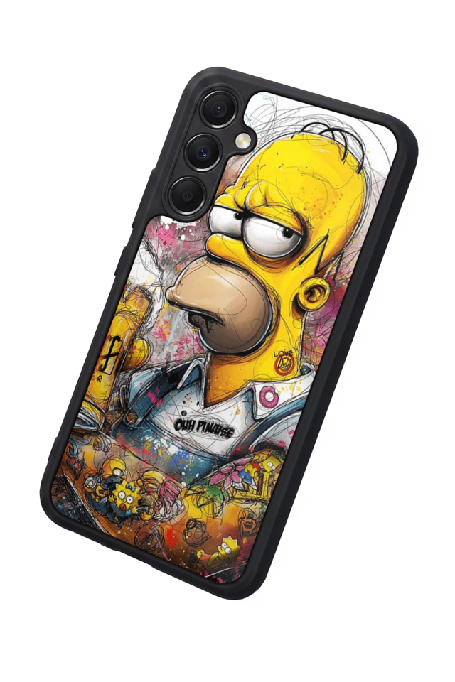 Samsung Galaxy M34 Uyumlu The Simpsons Tasarımlı Glossy Premium Kılıf
