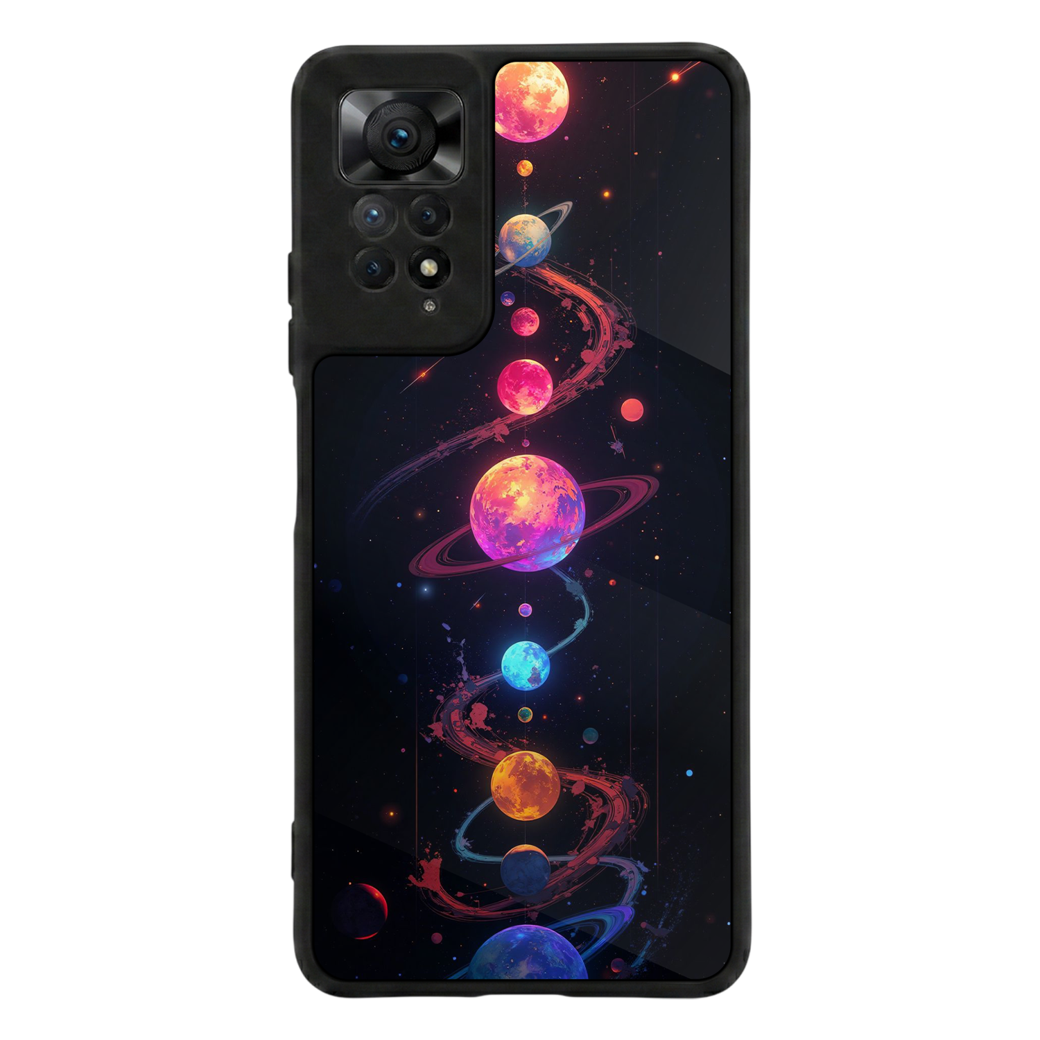 Xiaomi Redmi Note 11 Pro Uyumlu Uzay Tasarımlı Glossy Premium Kılıf